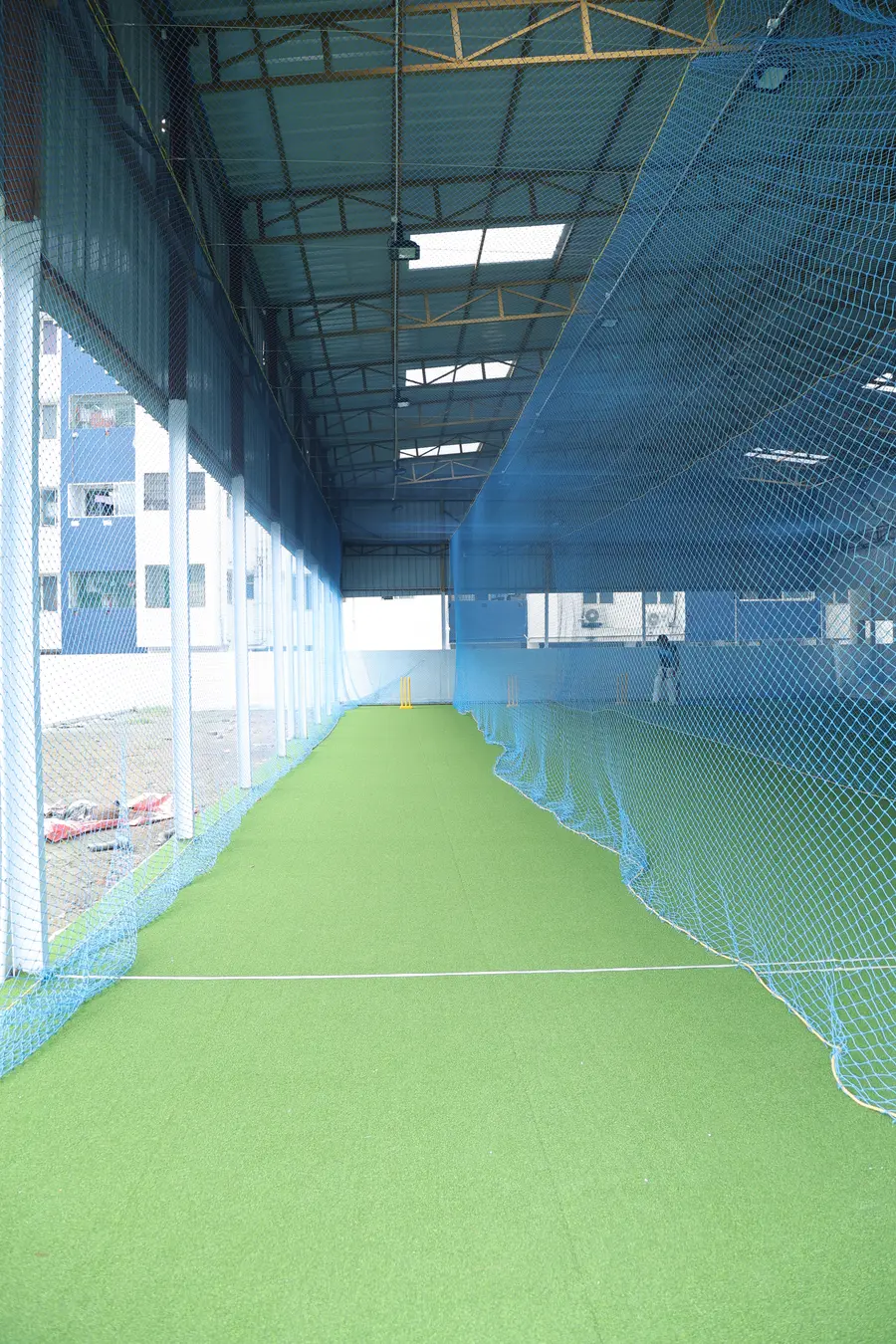Netted astro-turf lanes